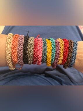 Handmade Crochet Friendship Bracelets - Multicolor